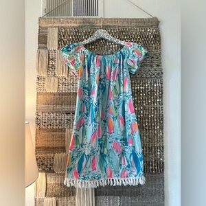 Lilly Pulitzer sailboat print multicolor swing mini dress sz S